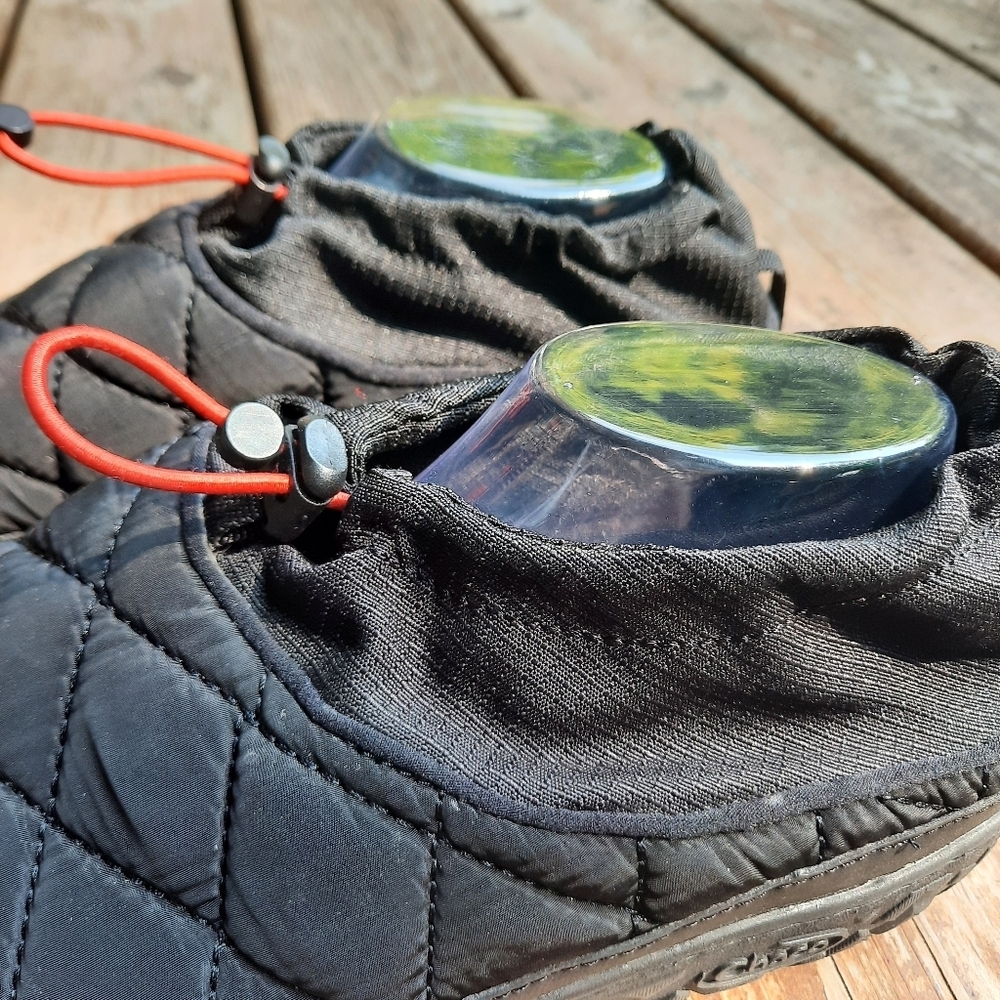 Chaco Ramble Puff Cinch Slippers Black Quilted Nylon JCH107479 Size 10.5 - Picture 10 of 16